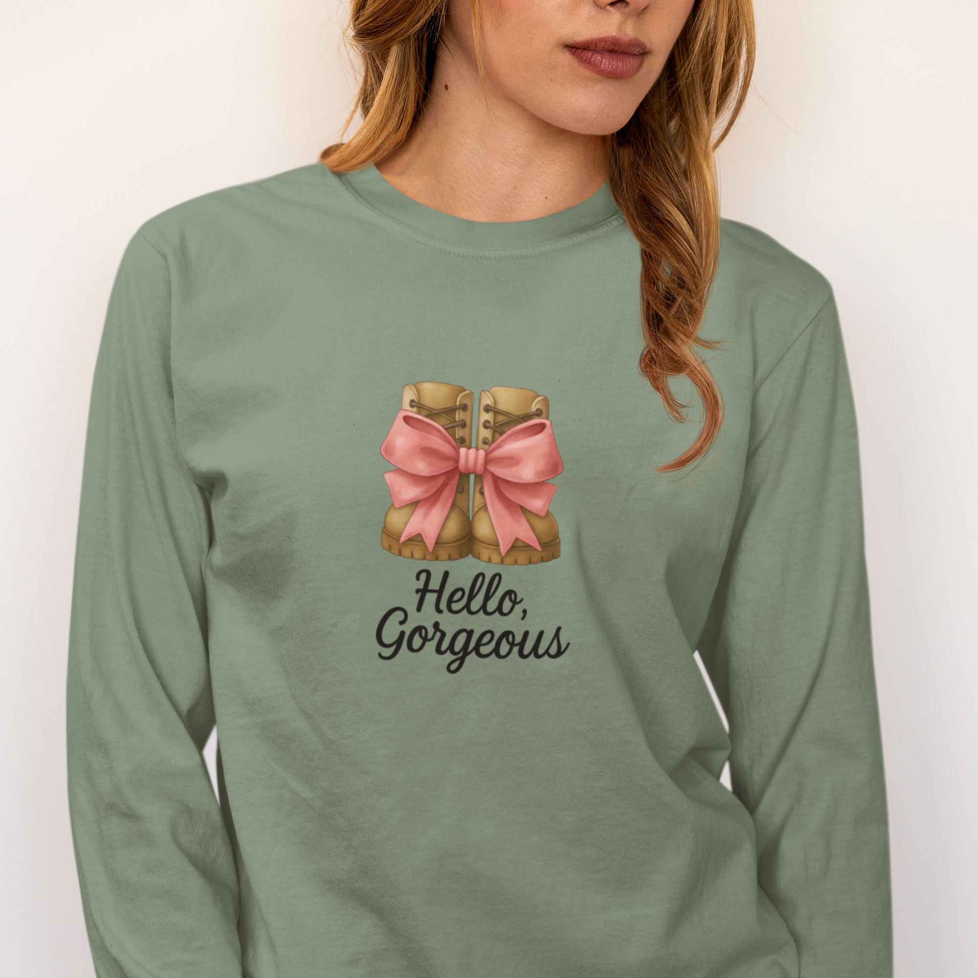 Hello Gorgeous Long Sleeve Unisex Tee
