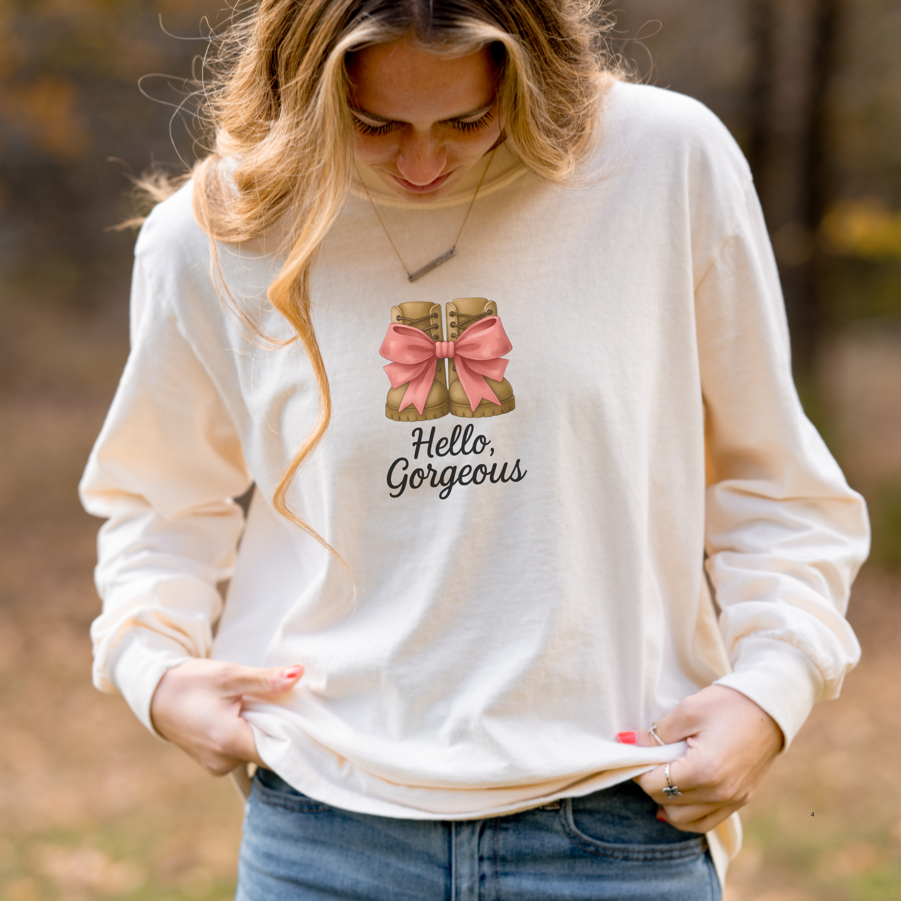 Hello Gorgeous Long Sleeve Unisex Tee
