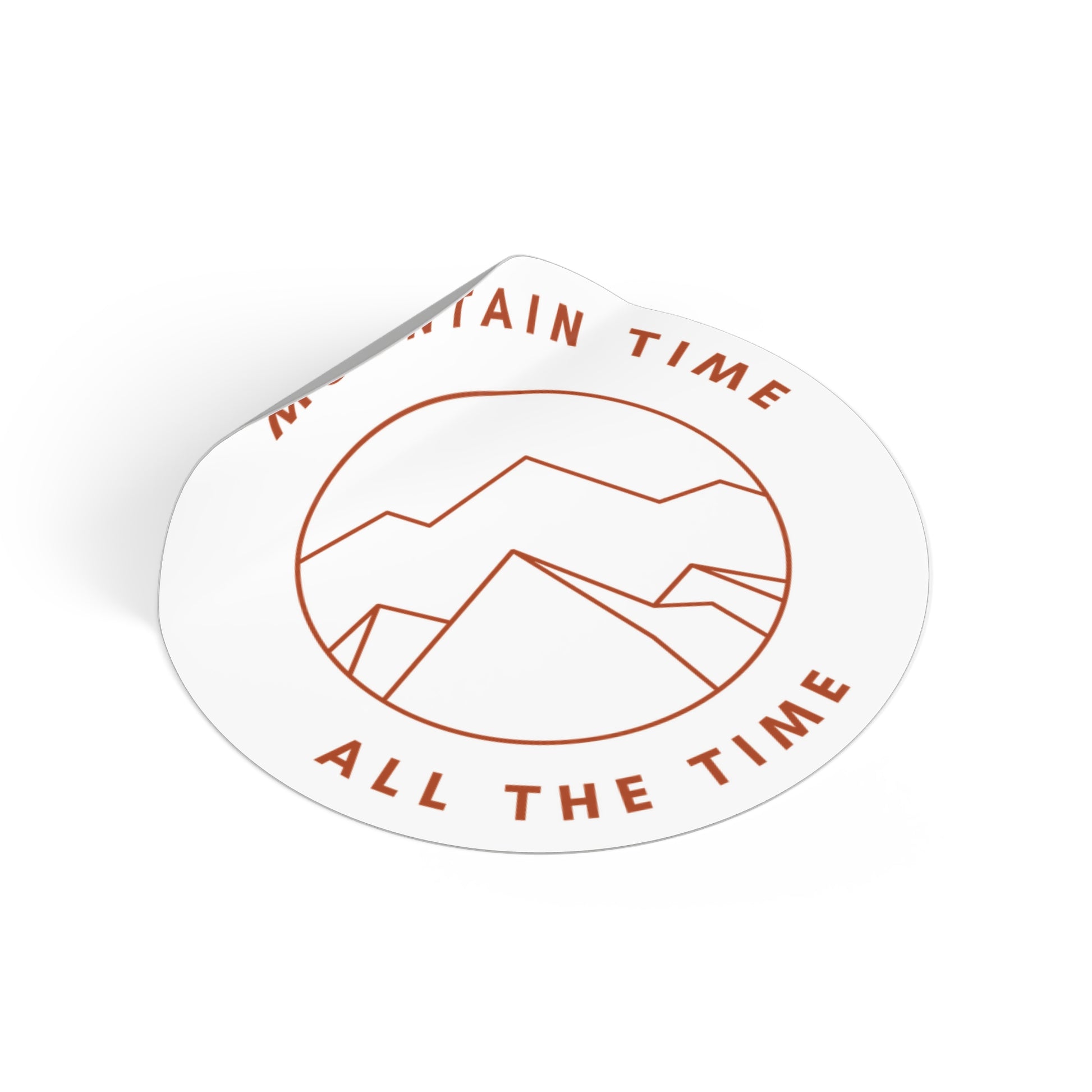 Mountain Time Vinyl Sticker – Elevate Your Adventure