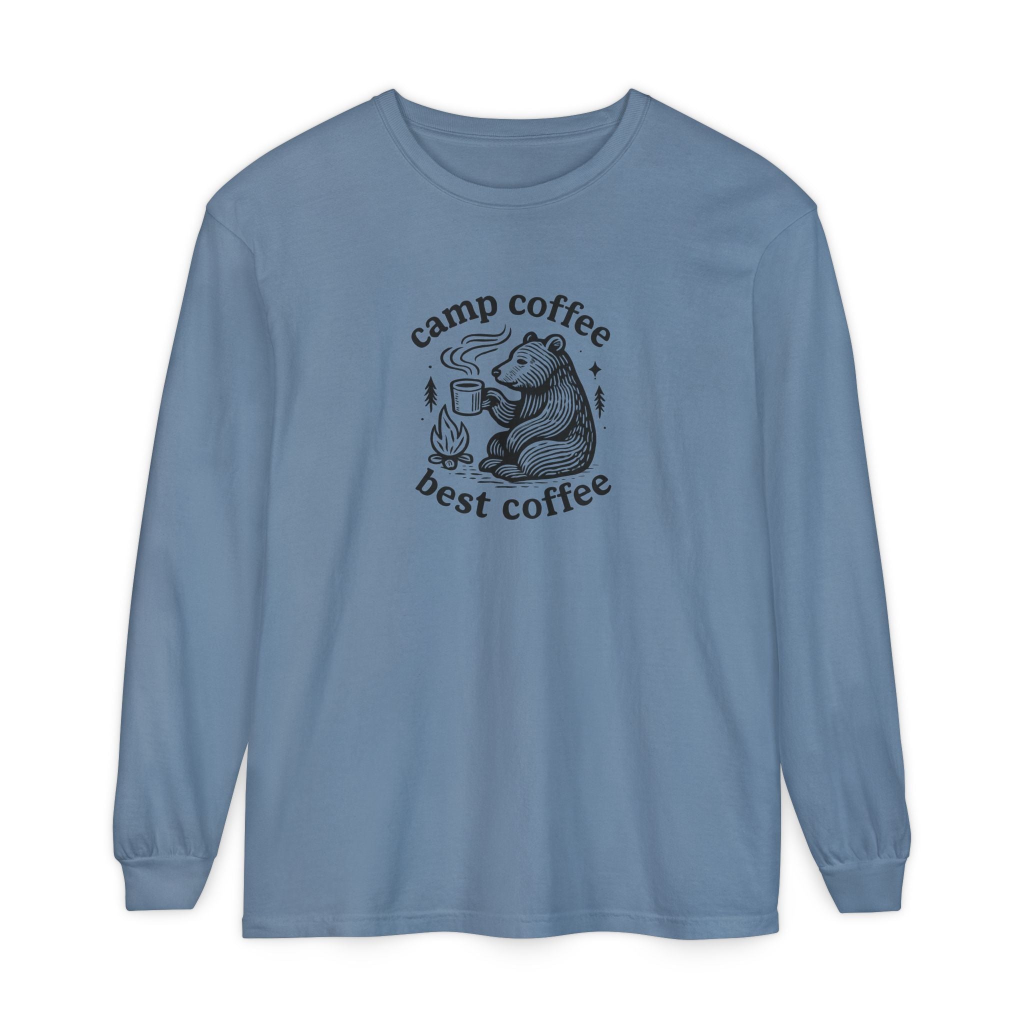 Camp Coffee Long Sleeve Unisex Tee