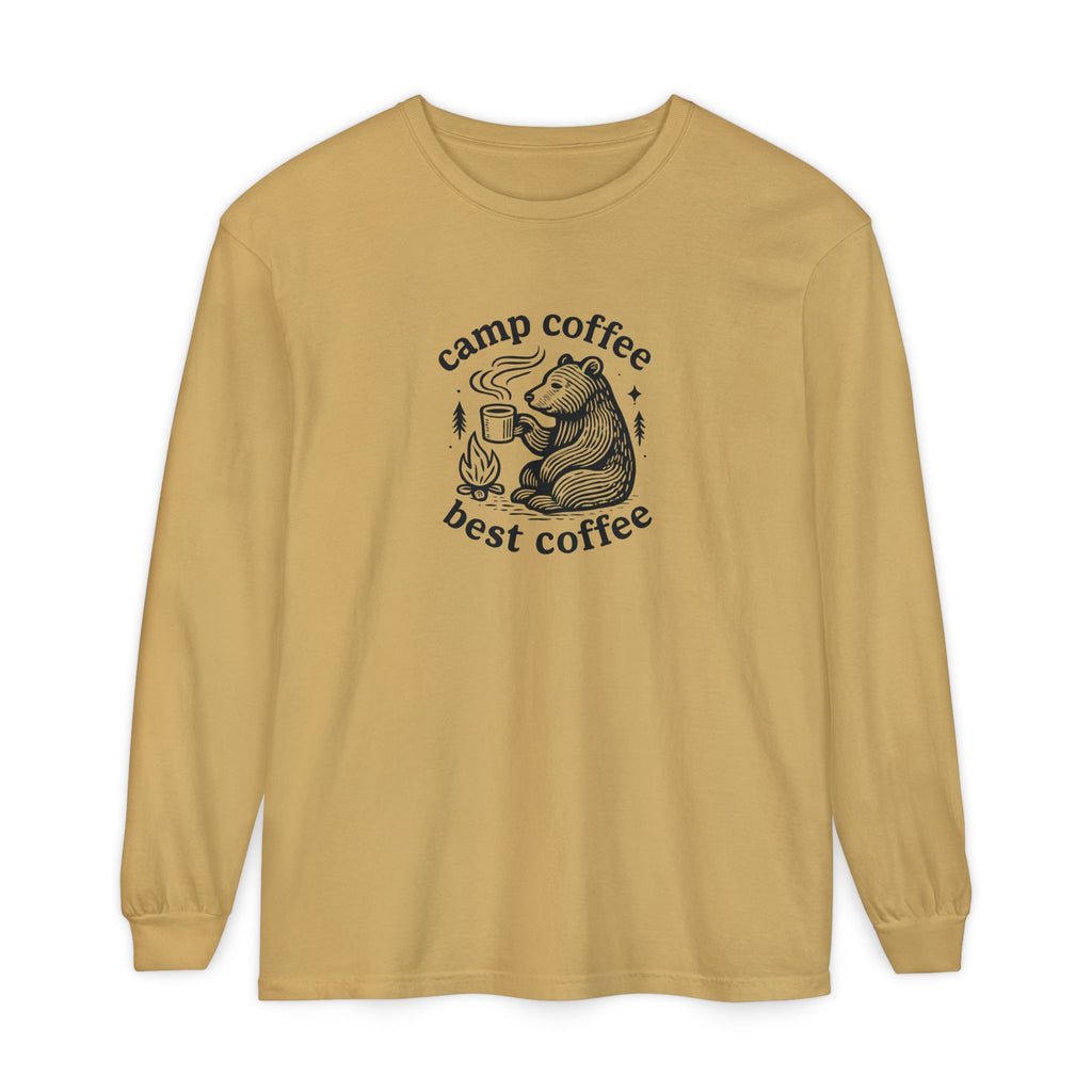 Camp Coffee Long Sleeve Unisex Tee