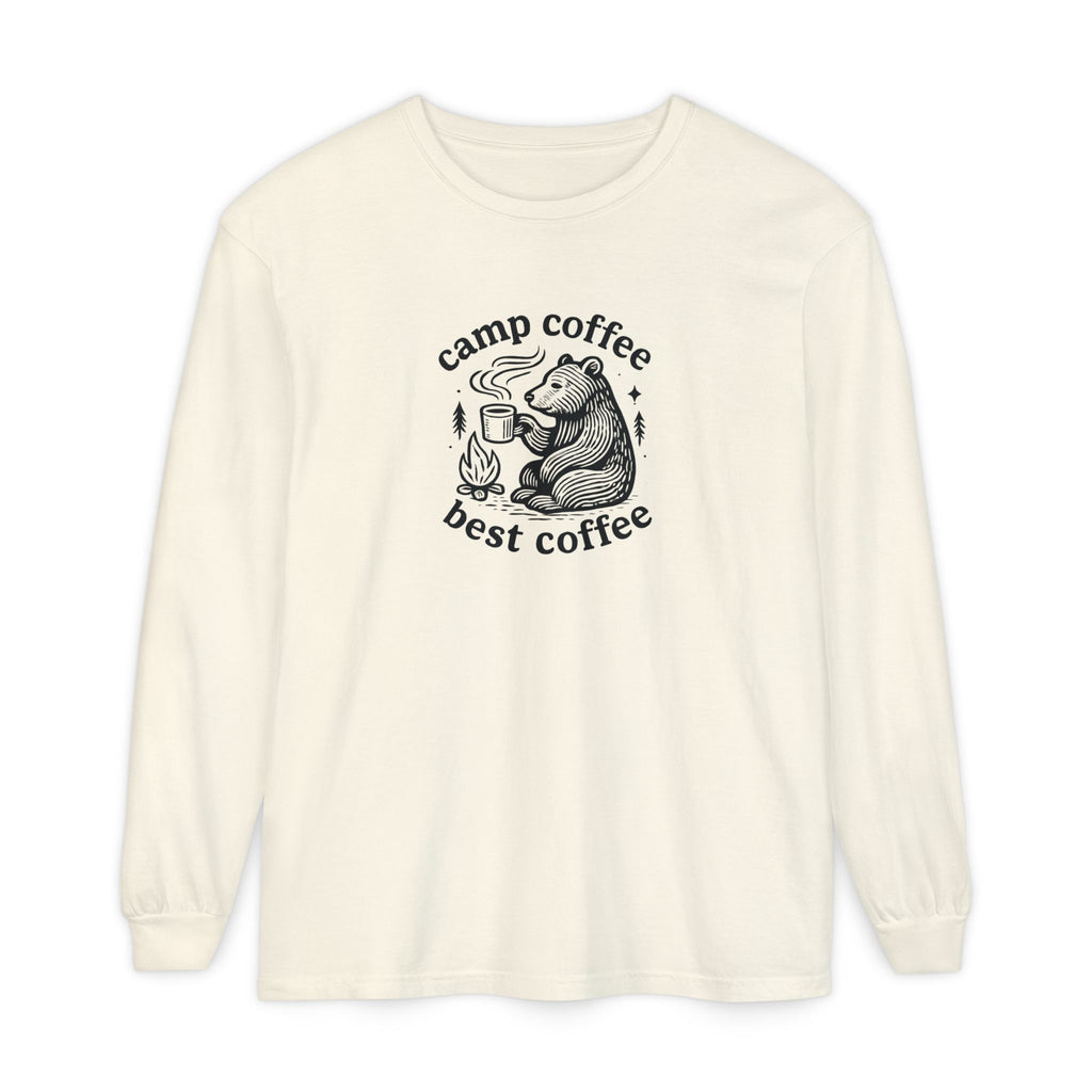 Camp Coffee Long Sleeve Unisex Tee