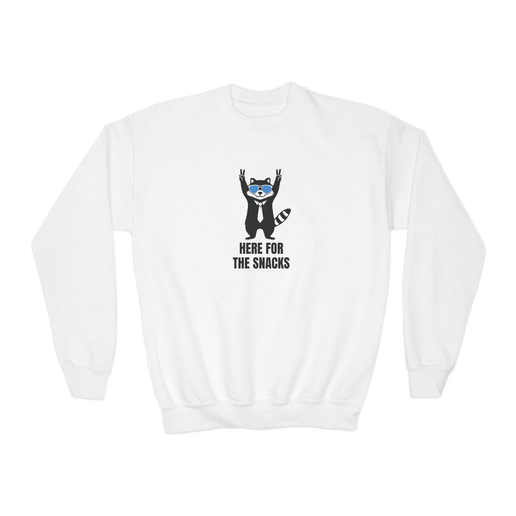 Here for the Snacks Youth Sweatshirt