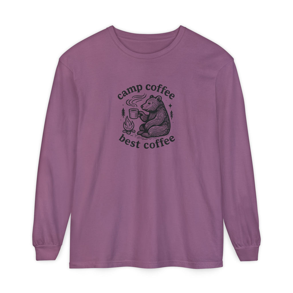 Camp Coffee Long Sleeve Unisex Tee