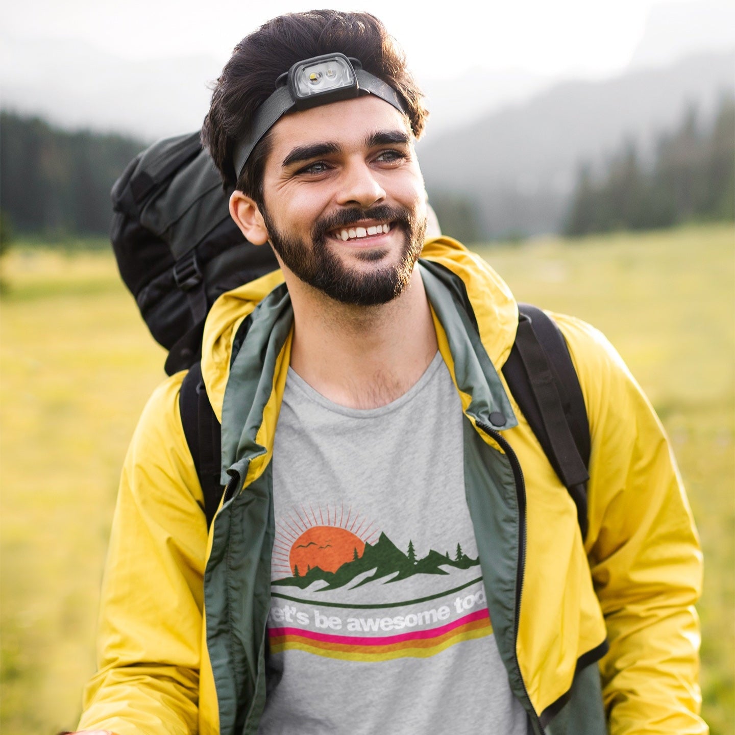 Let's Be Awesome Mountain Tee