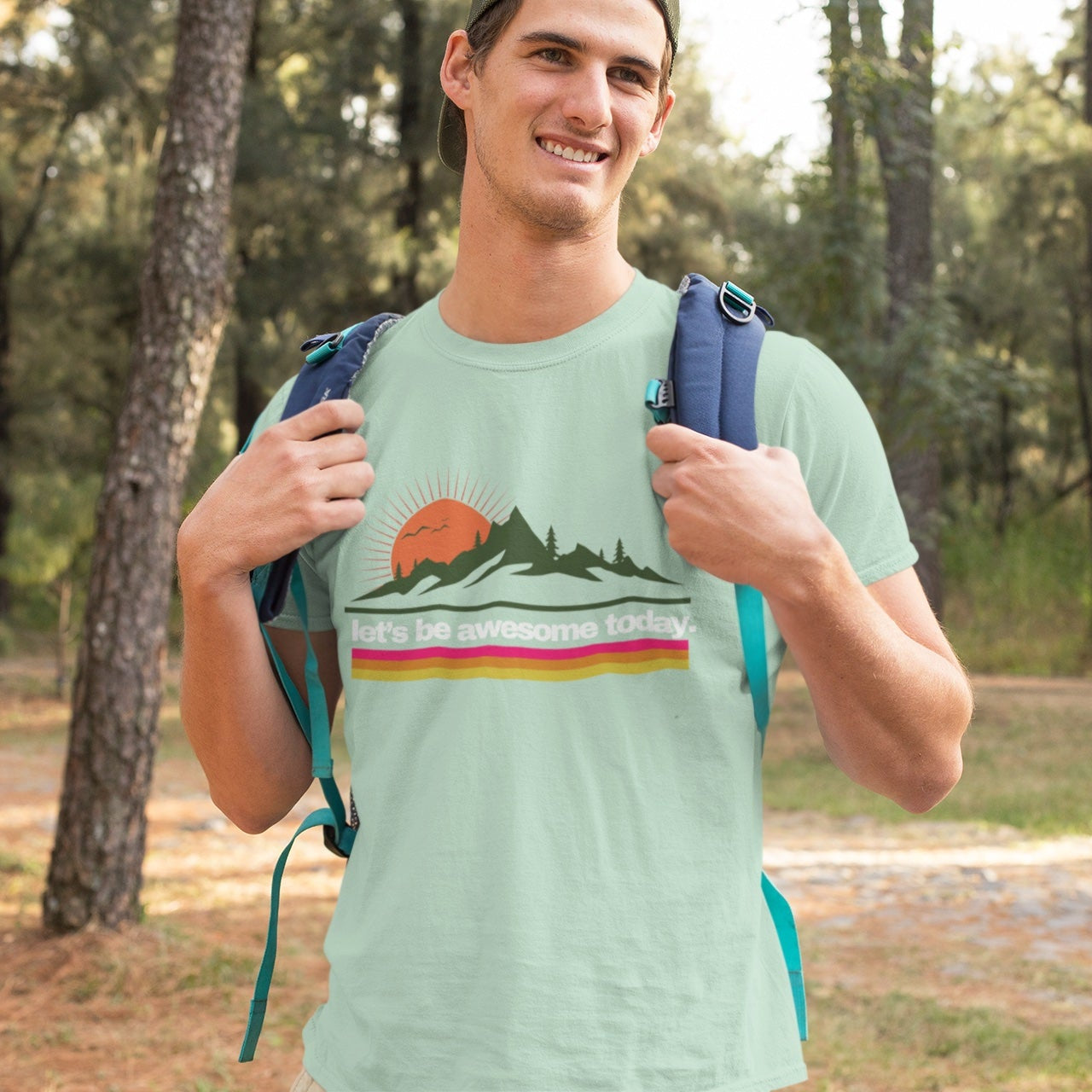 Let's Be Awesome Mountain Tee
