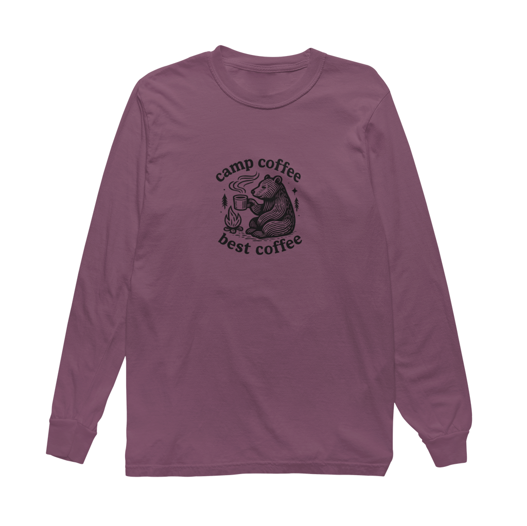 Camp Coffee Long Sleeve Unisex Tee