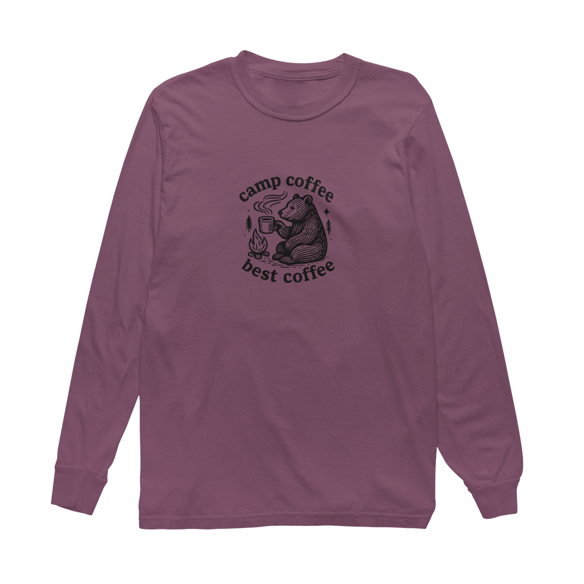 Camp Coffee Long Sleeve Unisex Tee
