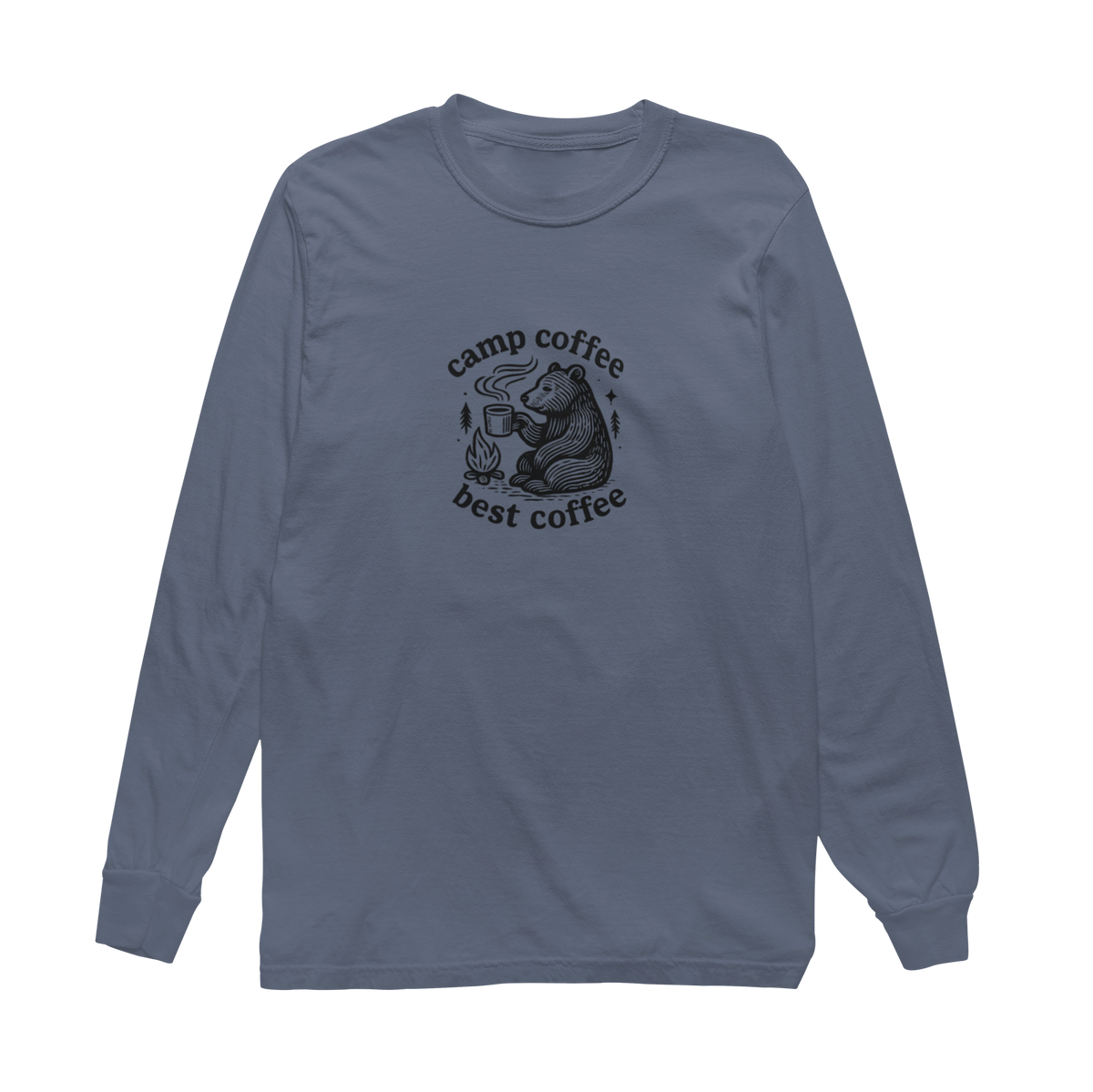 Camp Coffee Long Sleeve Unisex Tee