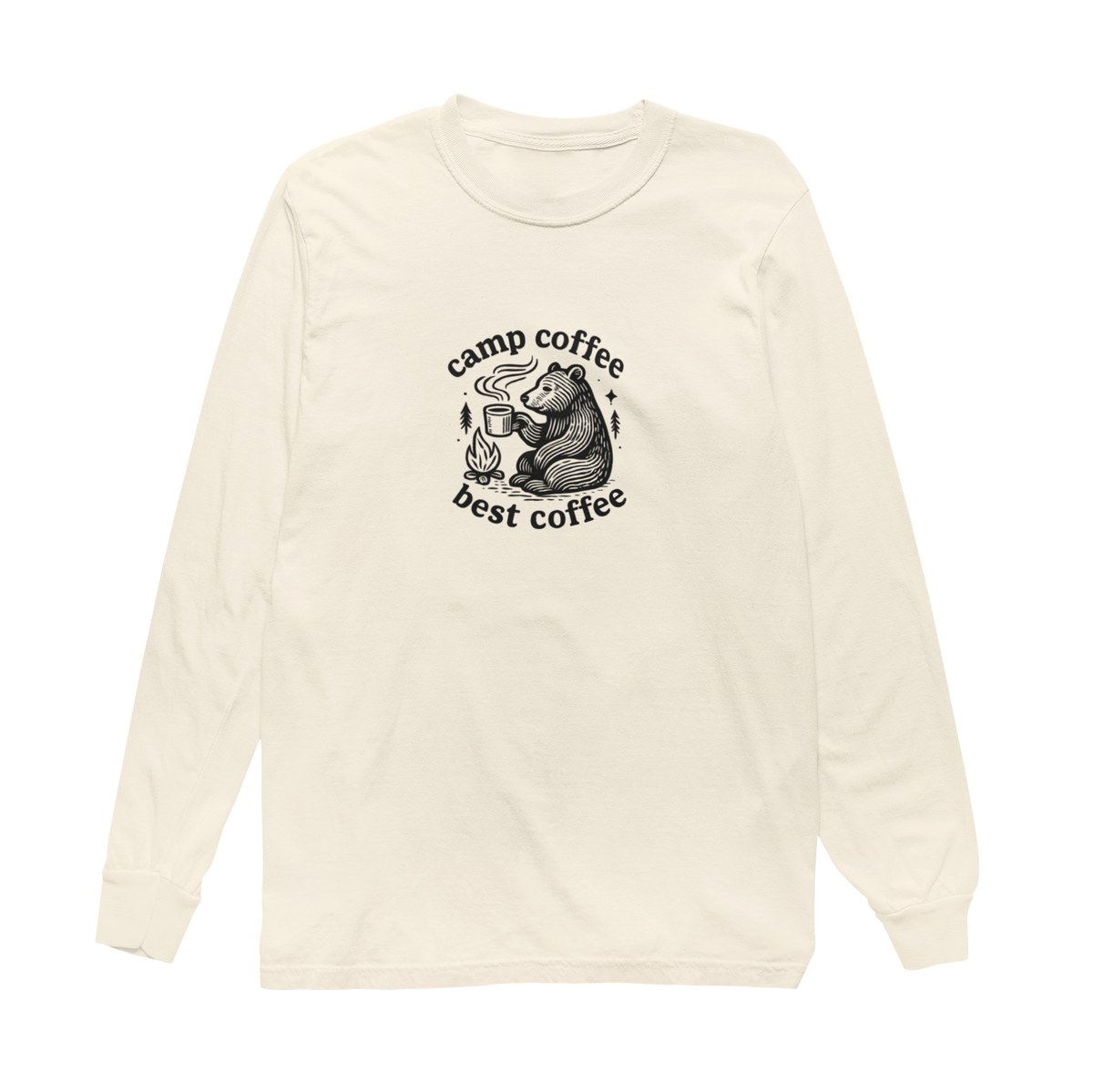 Camp Coffee Long Sleeve Unisex Tee