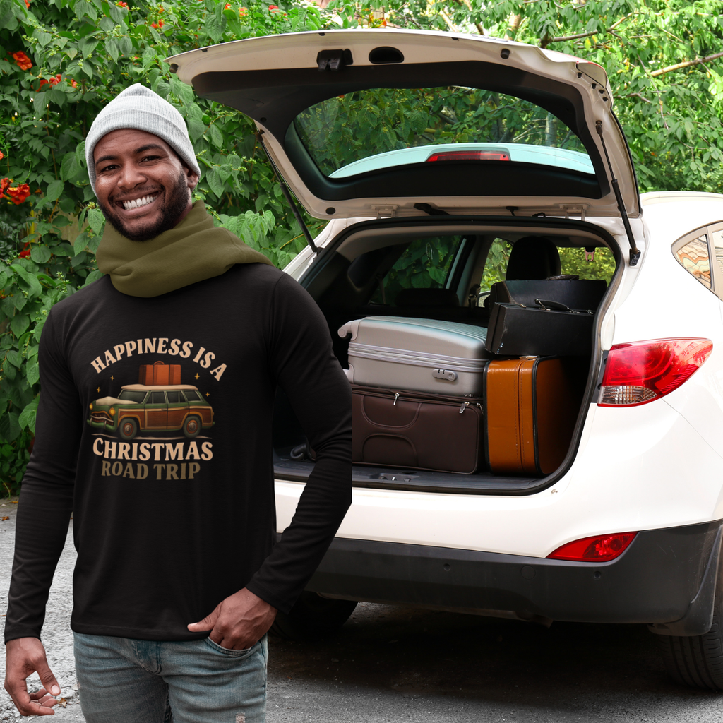 Christmas Road Trip Long Sleeve Unisex Tee