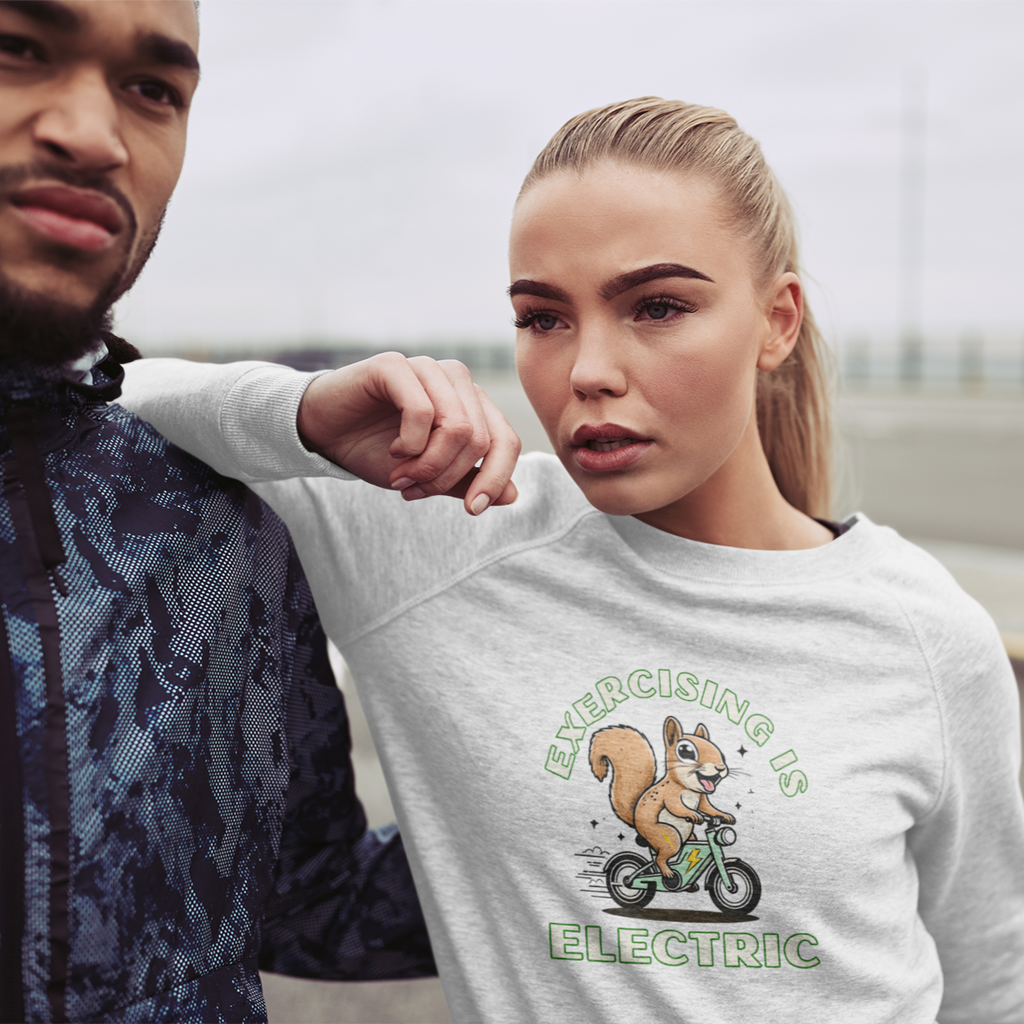 Exercising is Electric Unisex Sweatshirt