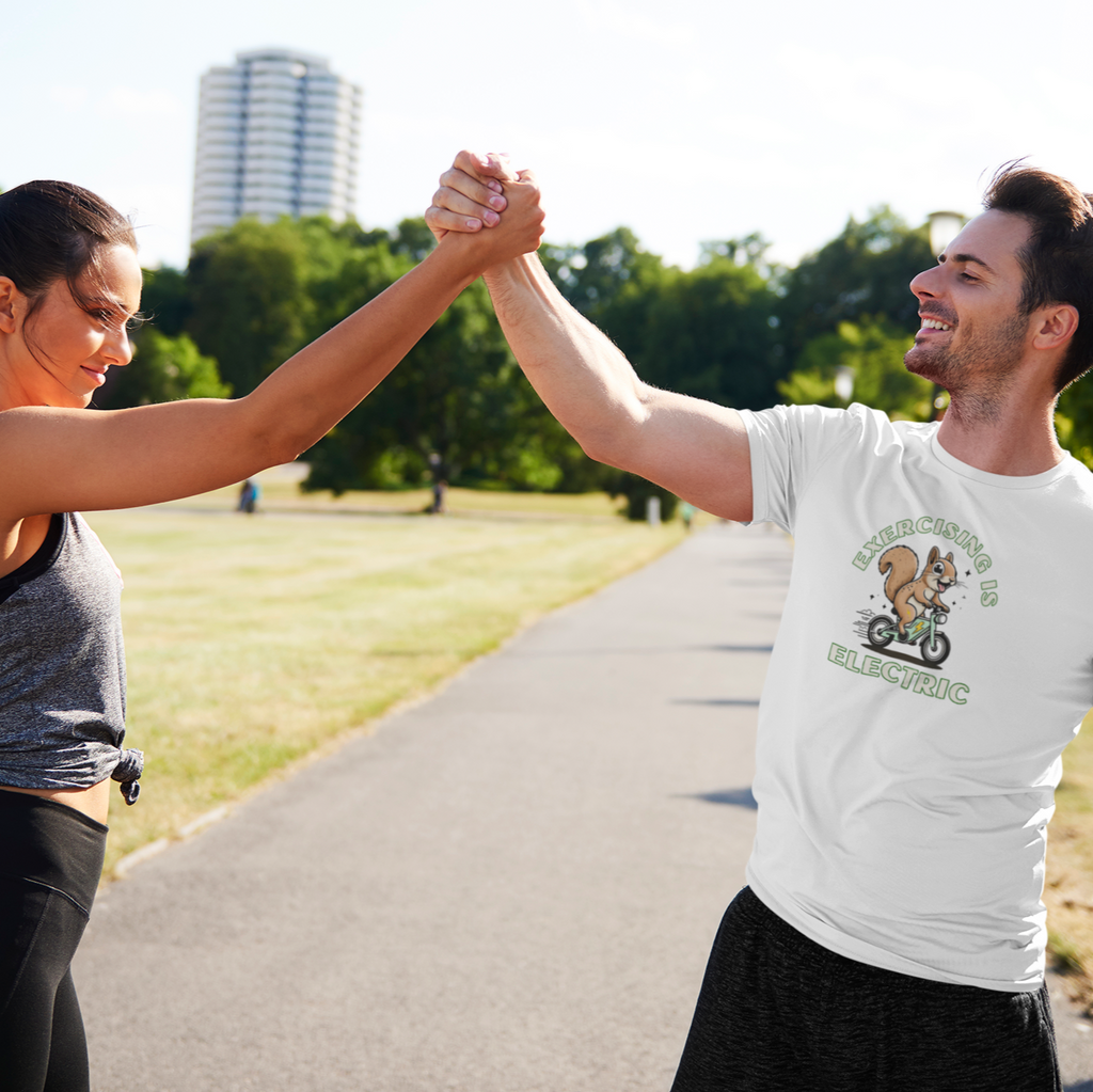 Exercising is Electric Unisex Tee
