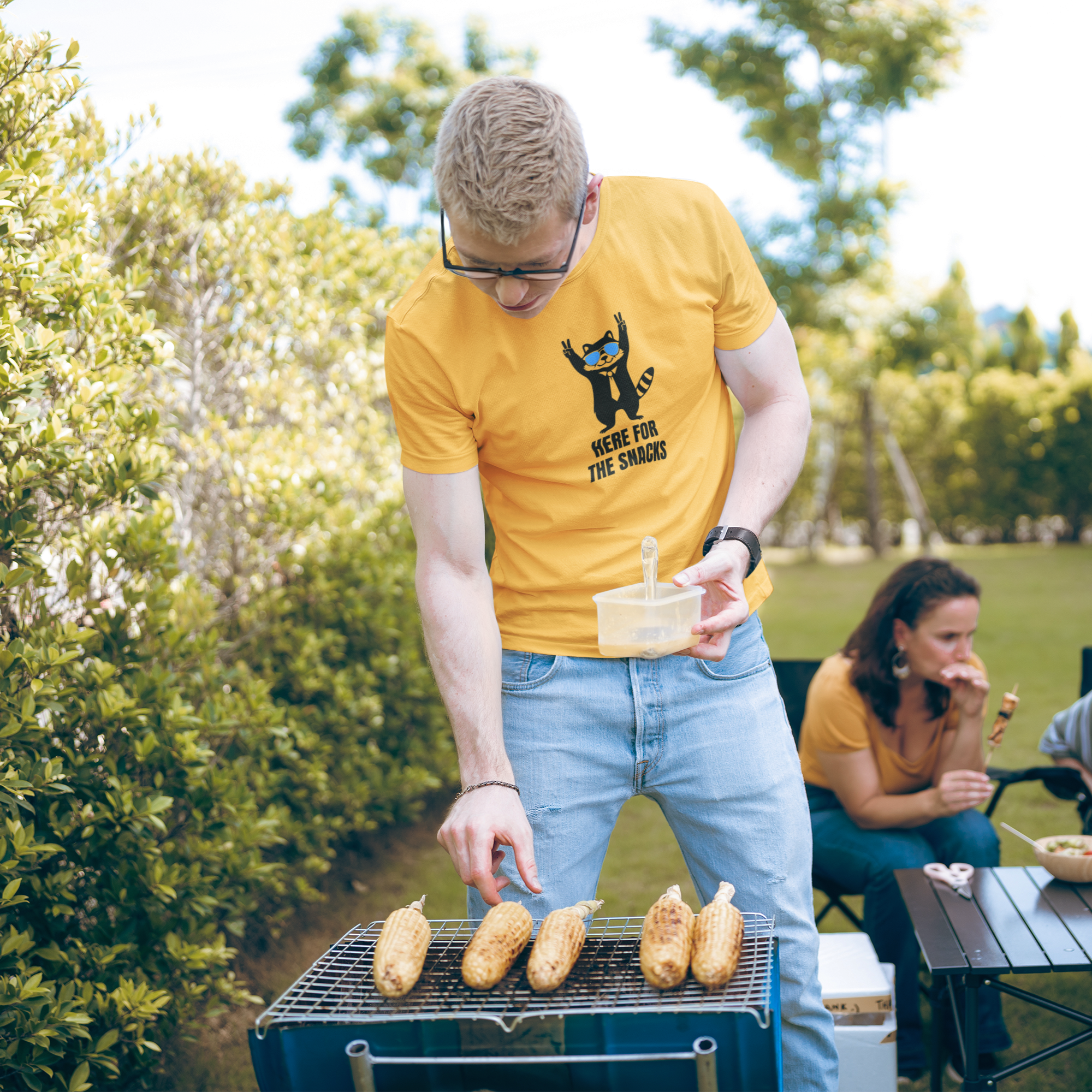 Here for the Snacks Unisex Tee