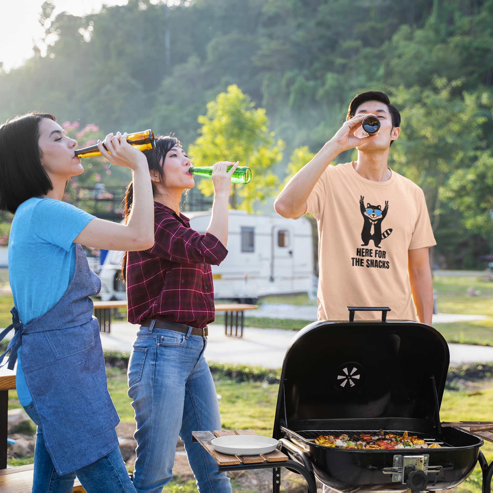 Here for the Snacks Unisex Tee