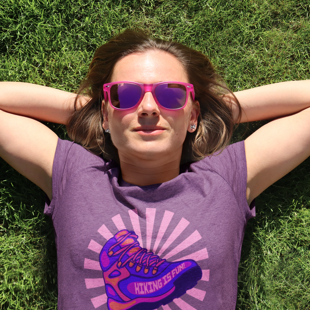 Hiking is Fun! Purple Boot