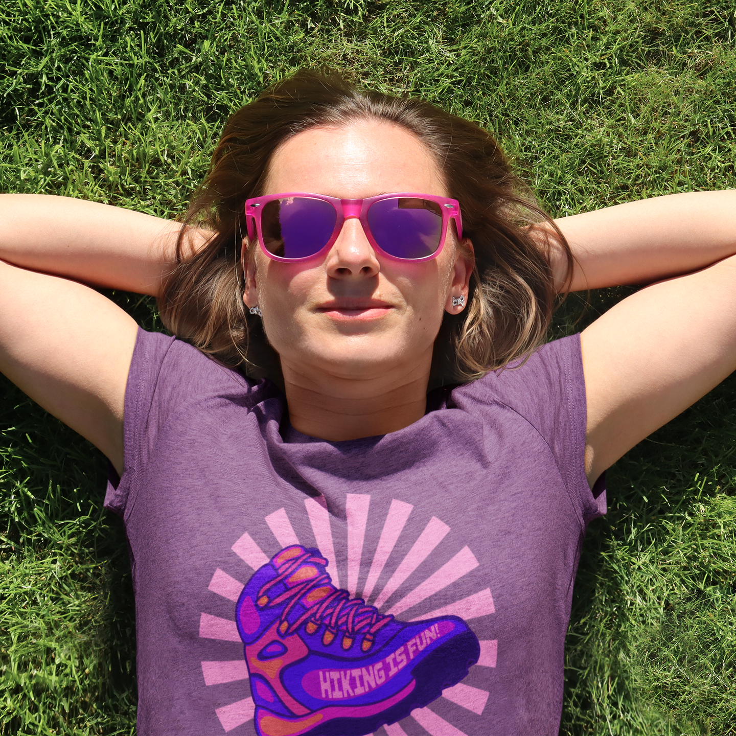 Hiking is Fun! Purple Boot