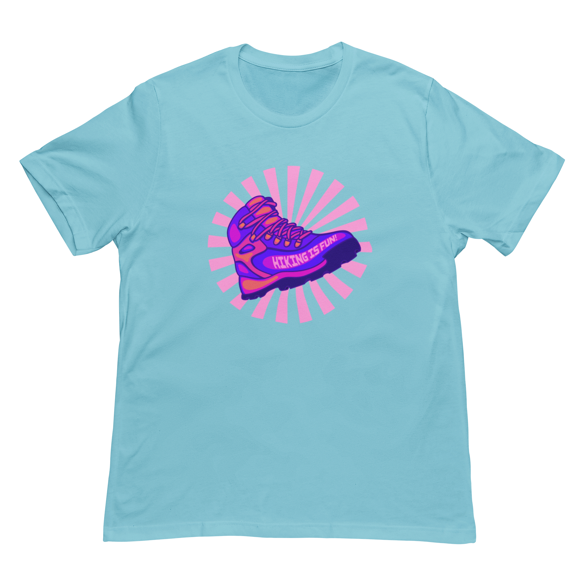 Hiking is Fun! Purple Boot