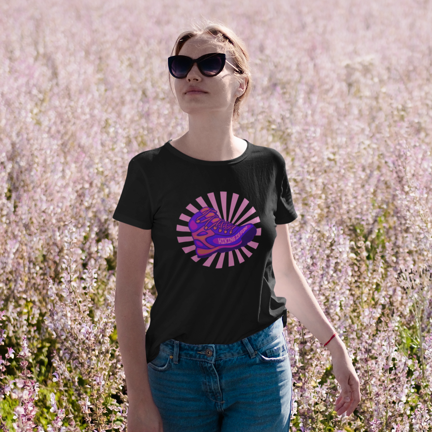 Hiking is Fun! Purple Boot