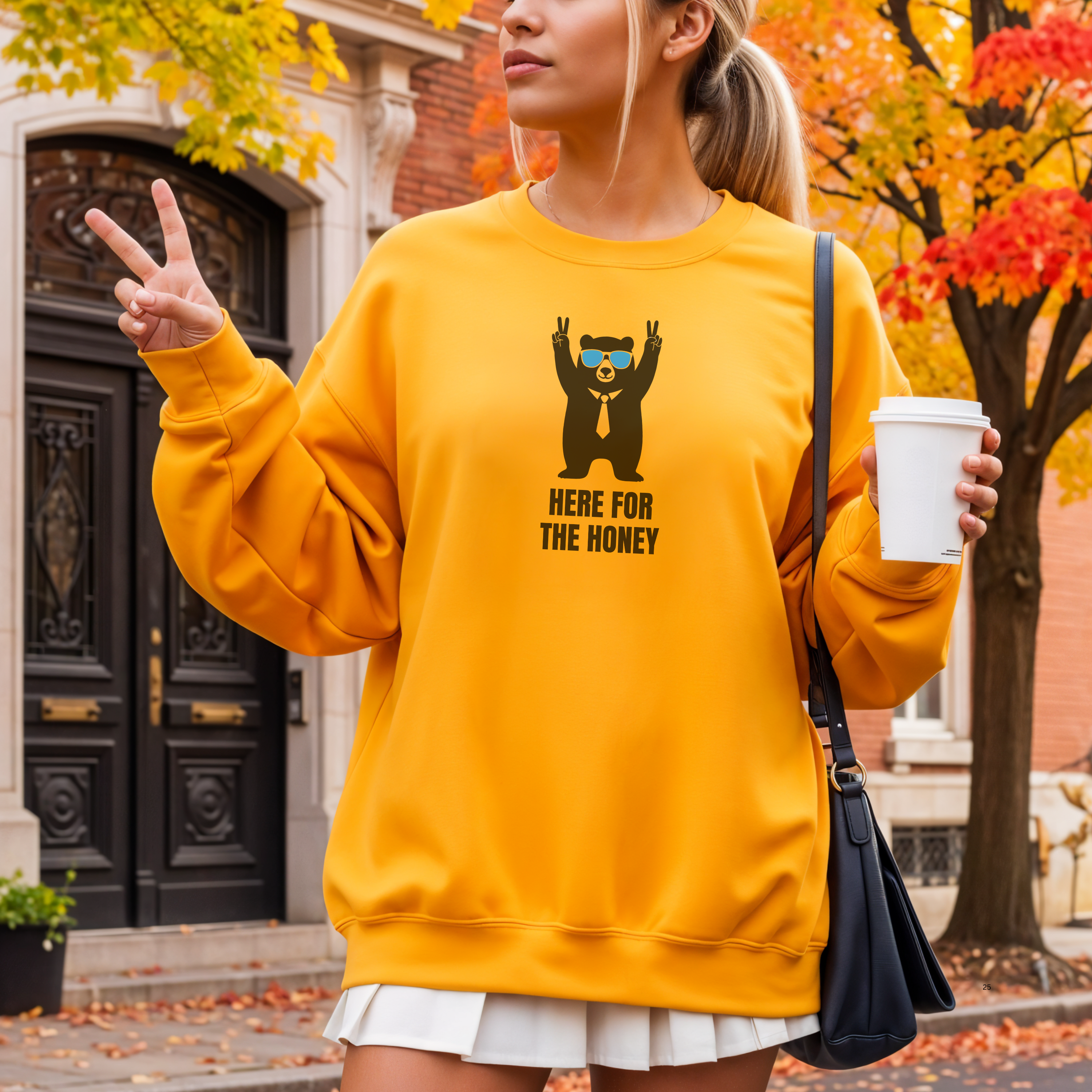 Here for the Honey Unisex Sweatshirt