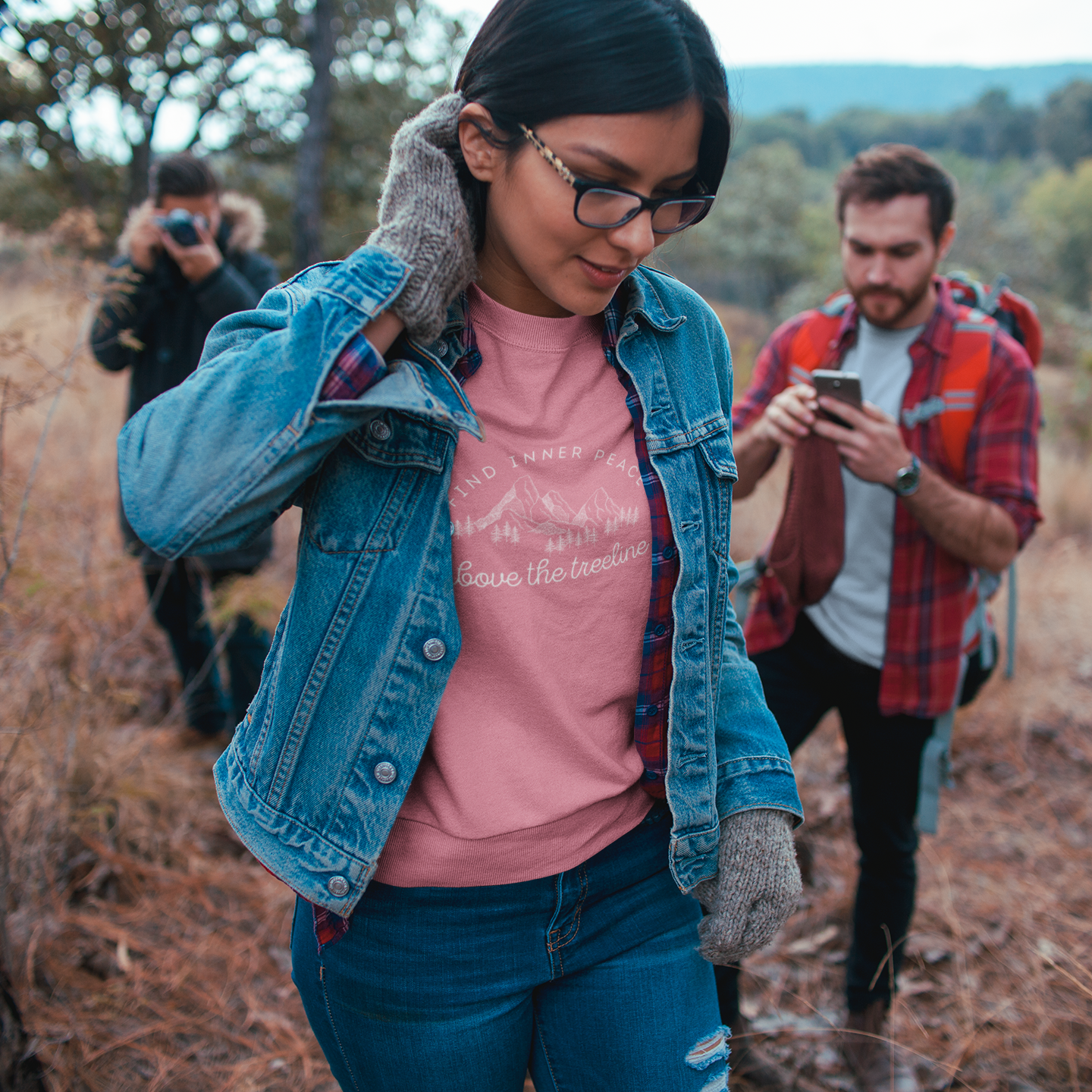 Find Inner Peace Above the Treeline Unisex Tee