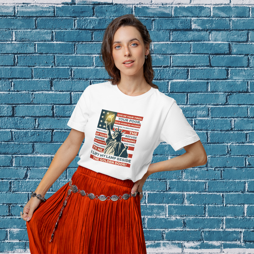 Statue of Liberty "Give Me Your Tired, Your Poor" Freedom Tee