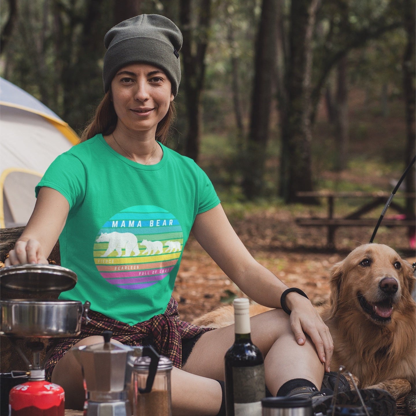 Mama Bear Colors Tee