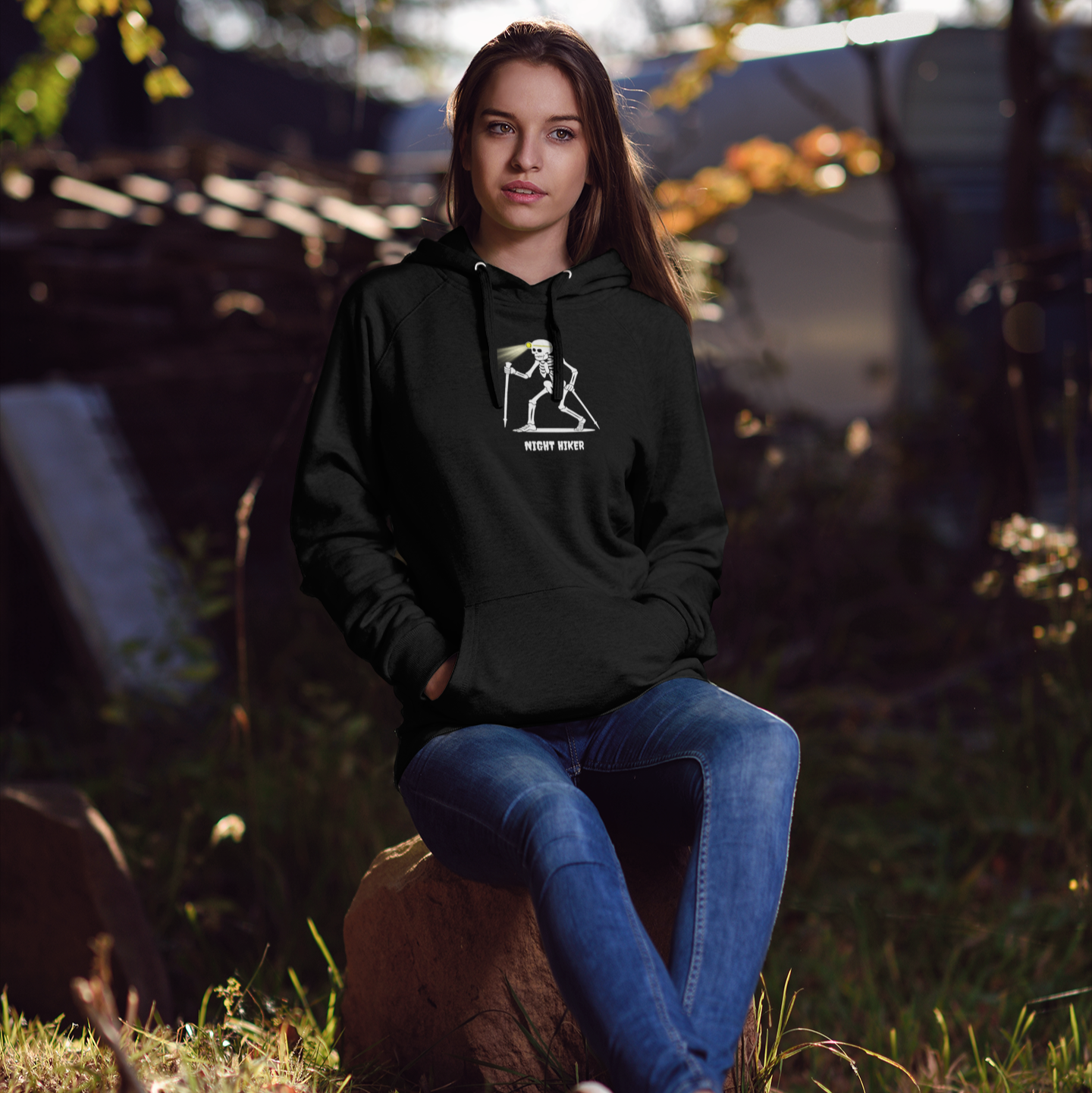 Night Hiker Shine Unisex Hoodie