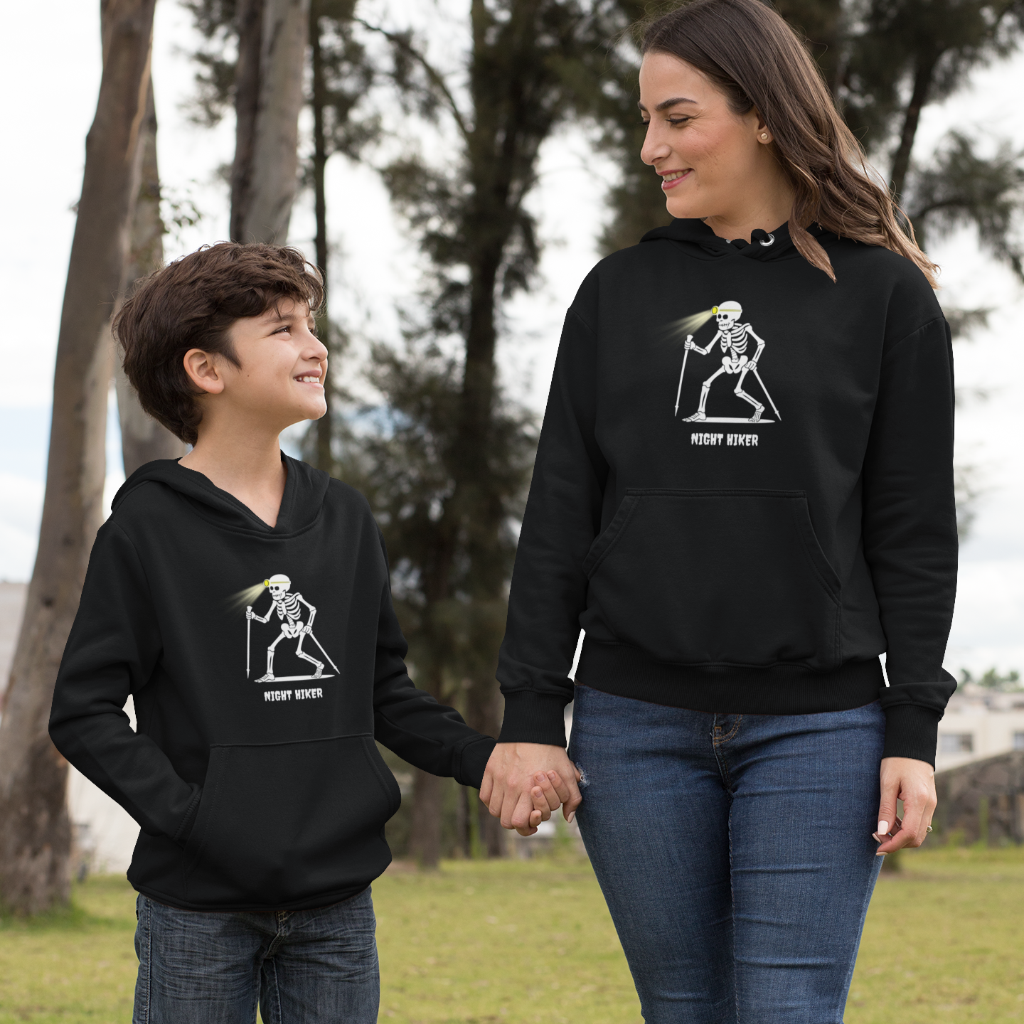 Night Hiker Shine Youth Hoodie