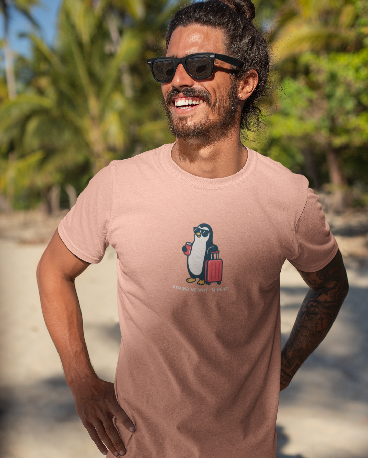 Remind Me Why I'm Here Penguin Tee