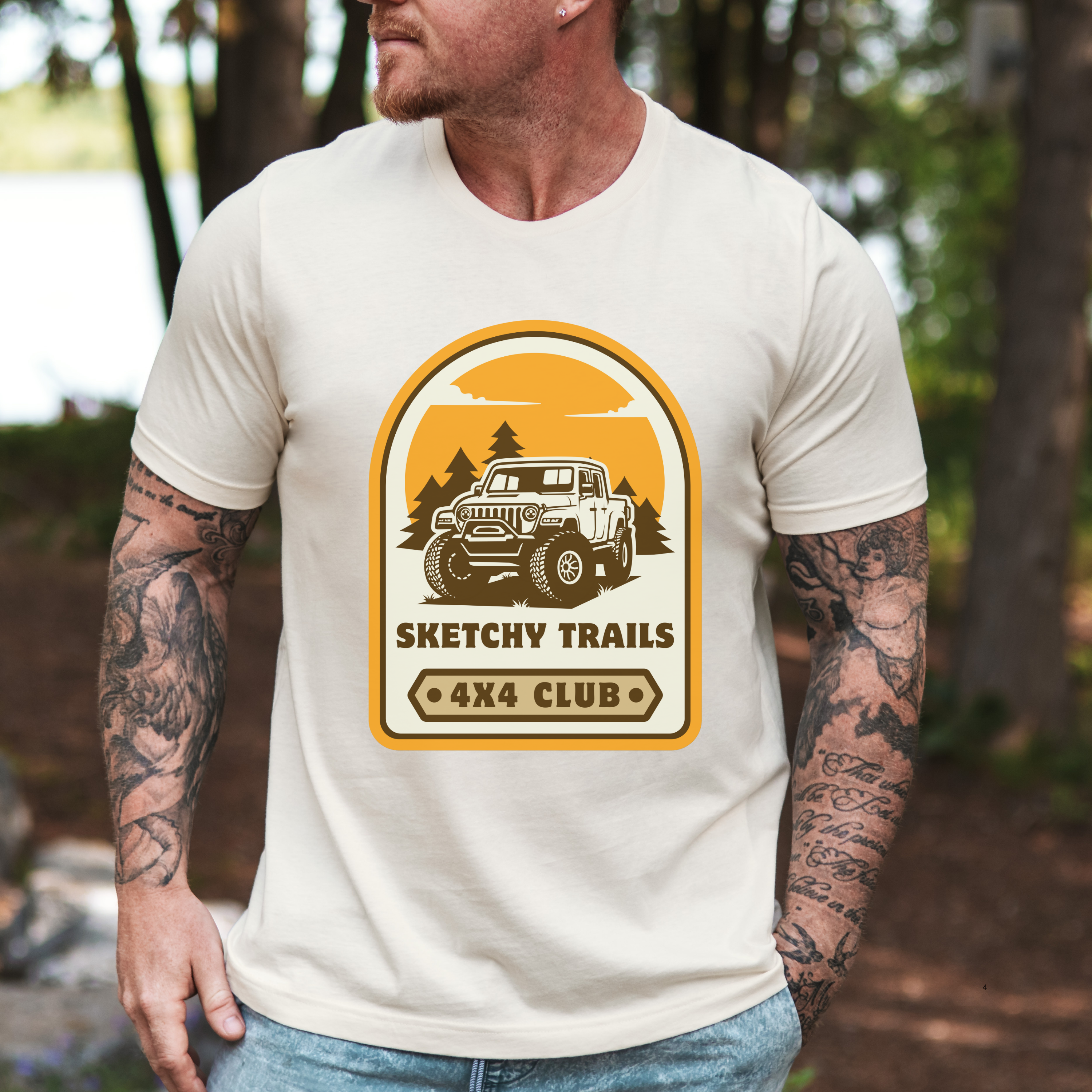 Sketchy Trails 4x4 Club Unisex Tee