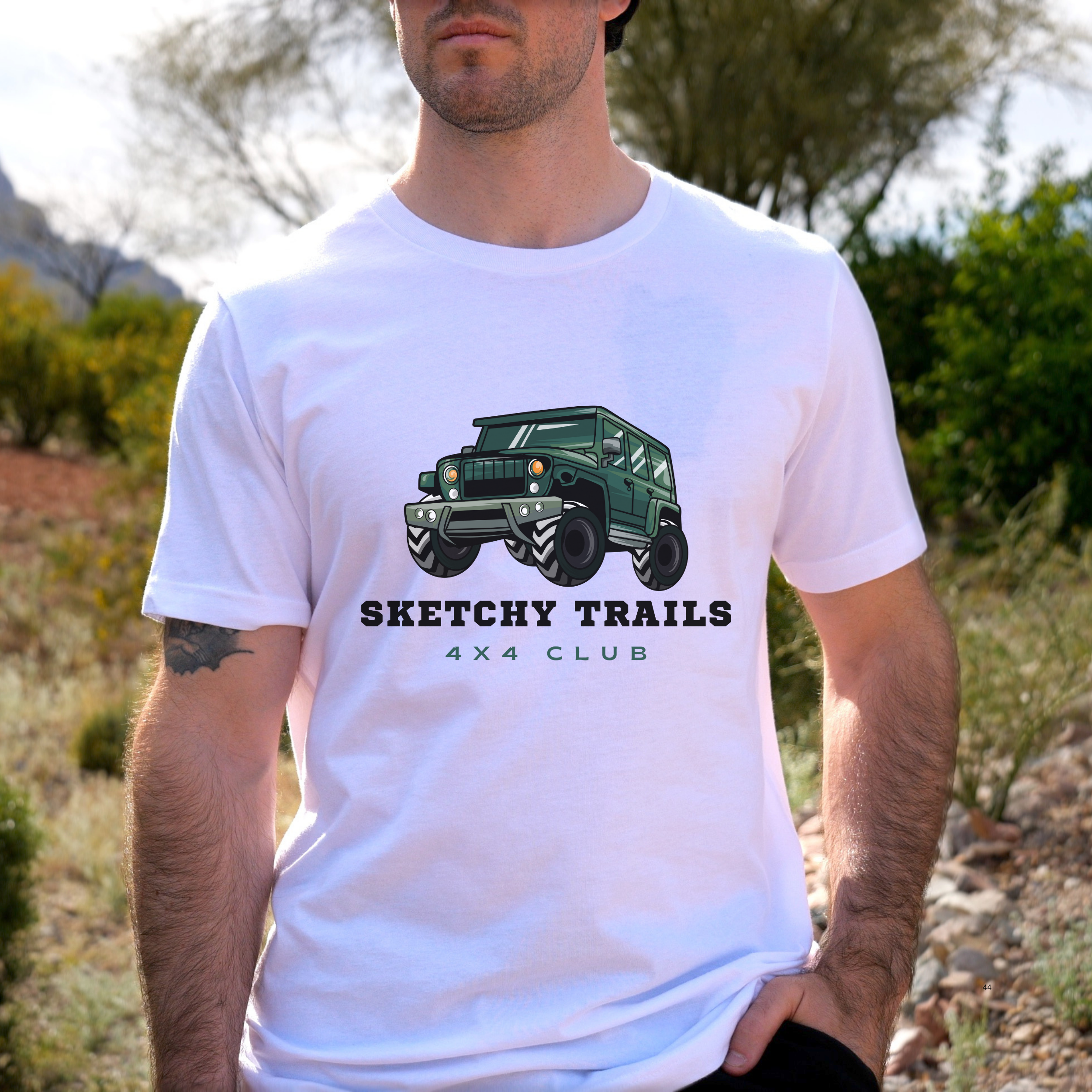 Sketchy Trails 4x4 Club Unisex Tee