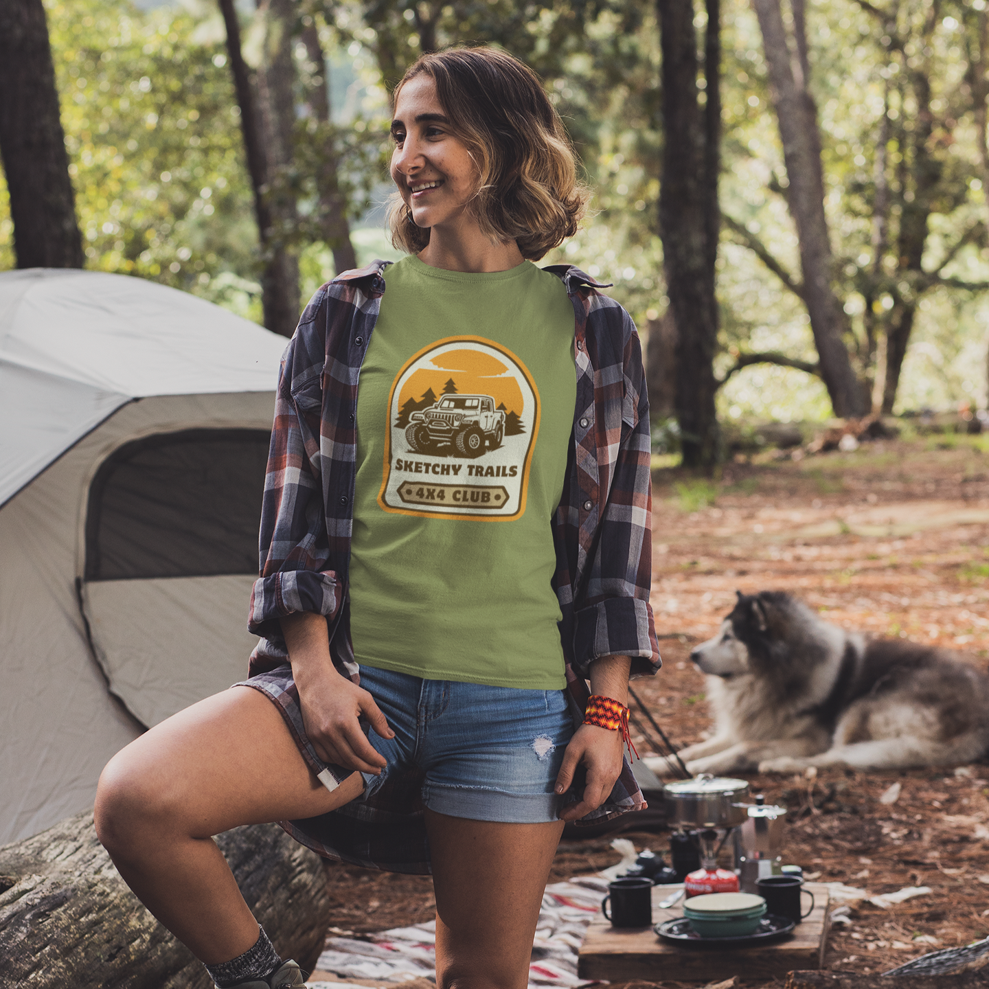Sketchy Trails 4x4 Club Unisex Tee