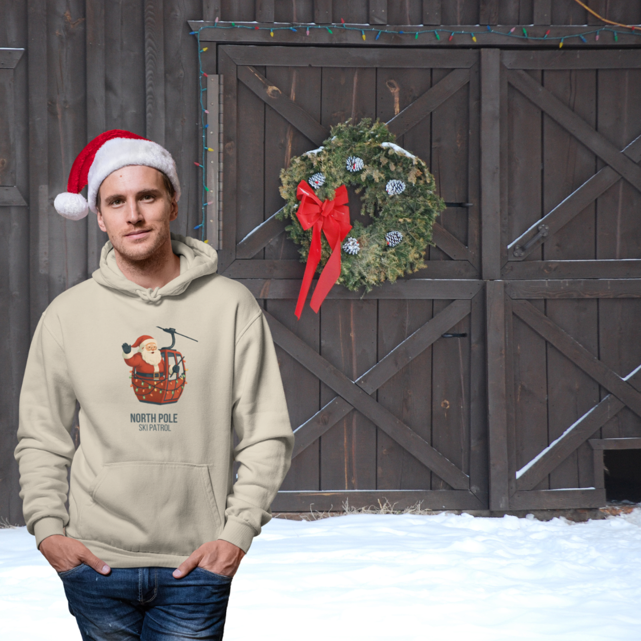 North Pole Ski Patrol Unisex Hoodie