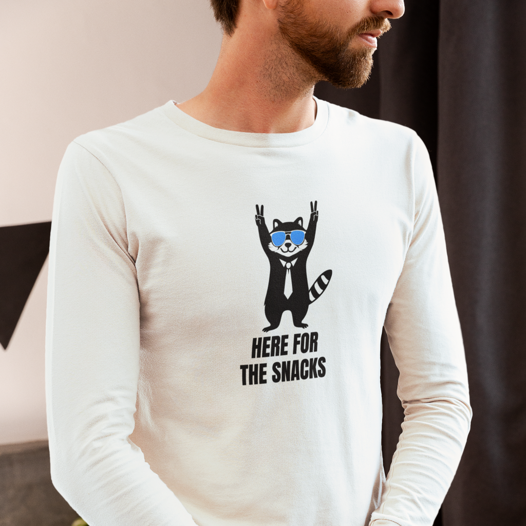 Here for the Snacks Long Sleeve Tee