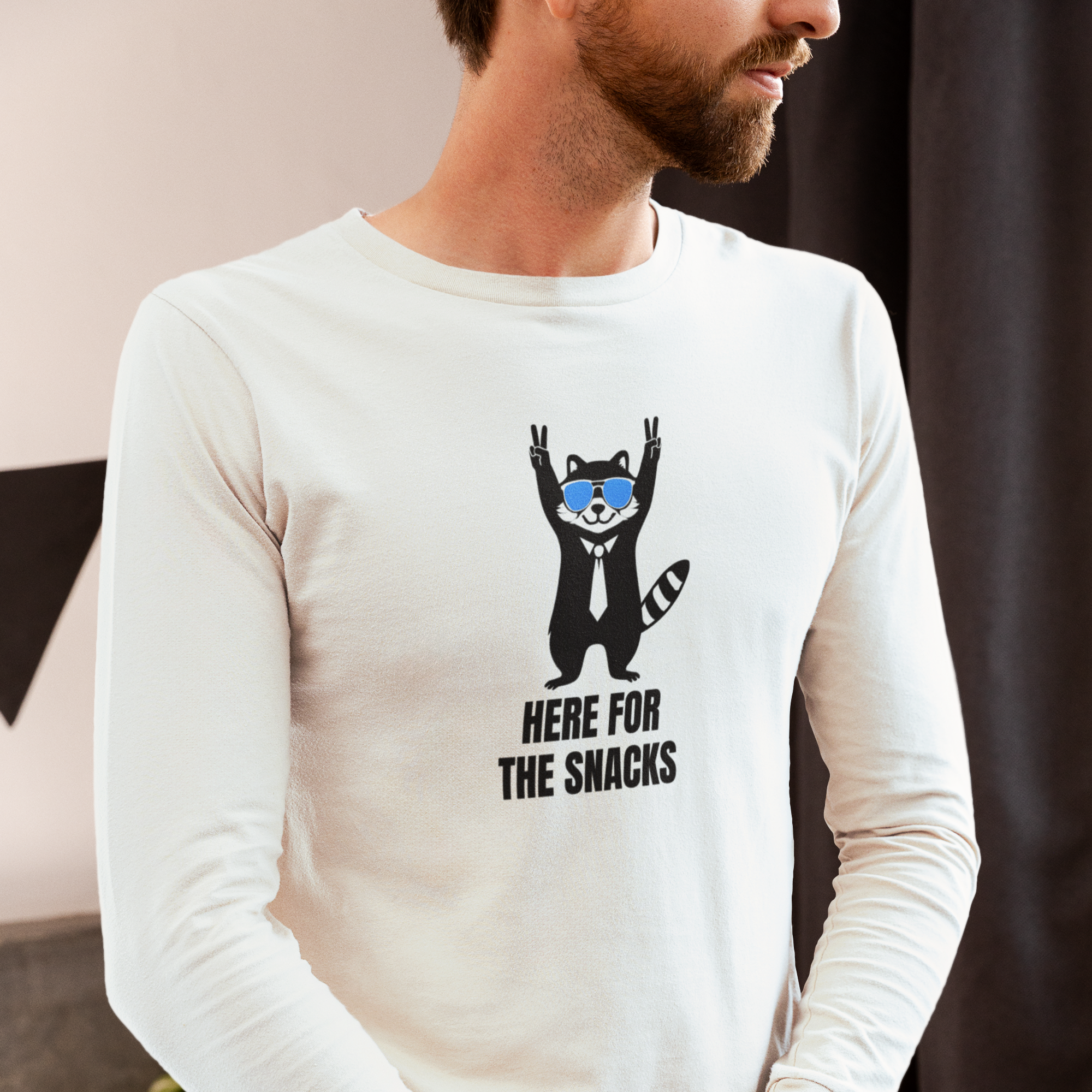 Here for the Snacks Long Sleeve Tee