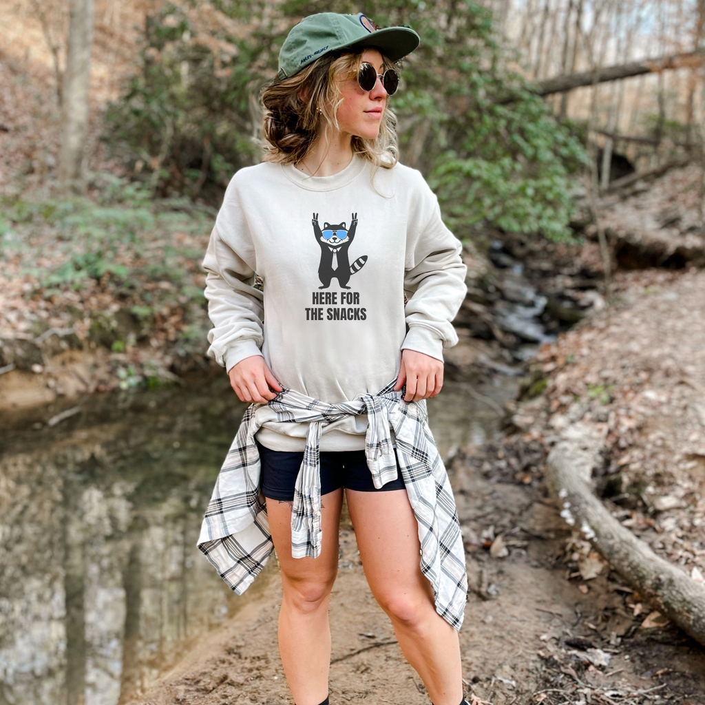 Here for the Snacks Unisex Sweatshirt
