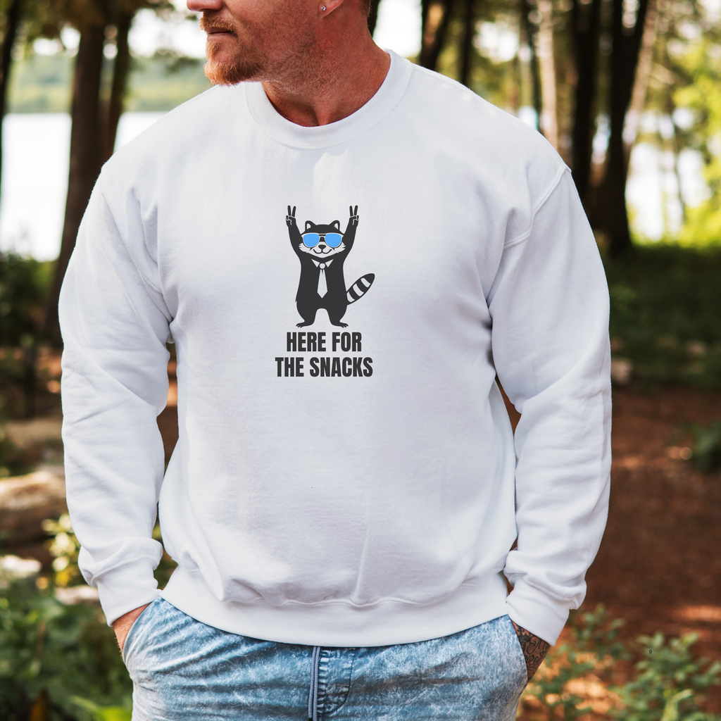 Here for the Snacks Unisex Sweatshirt