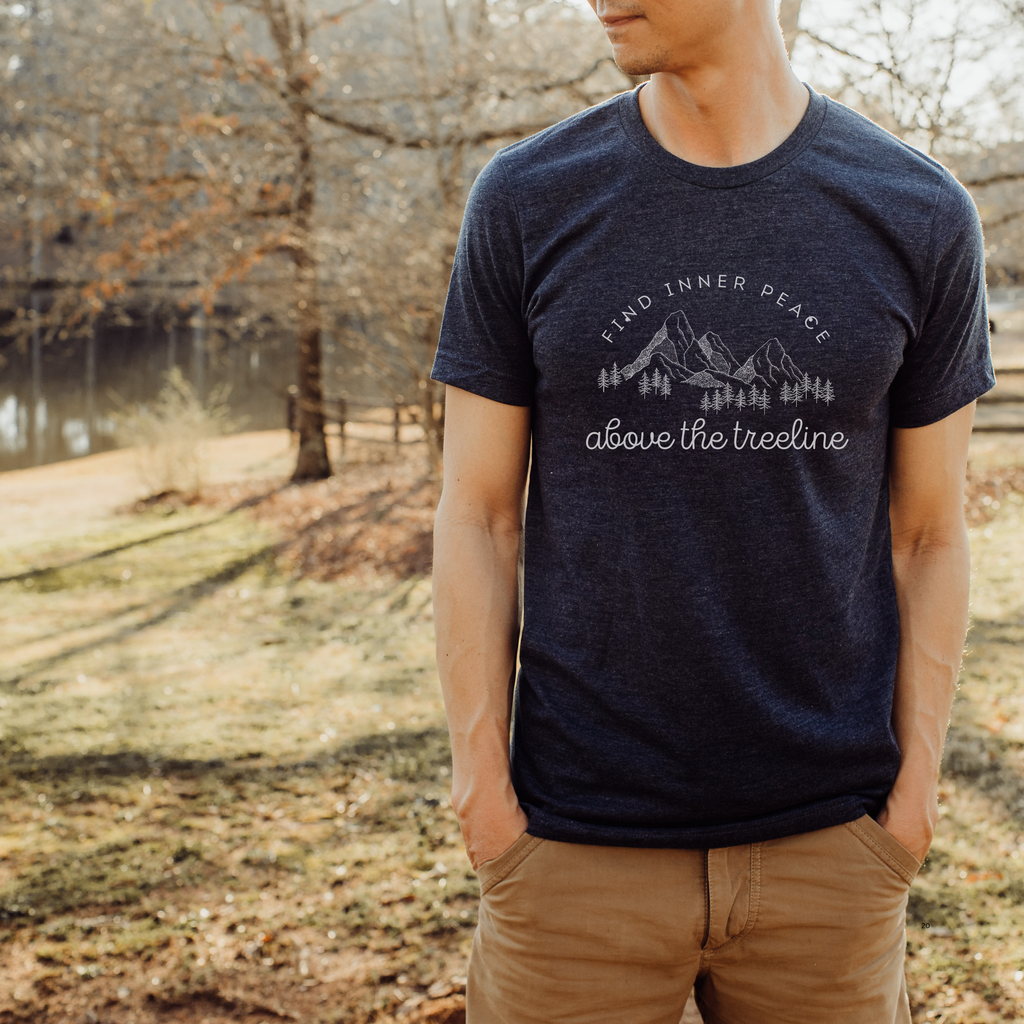 Find Inner Peace Above the Treeline Unisex Tee